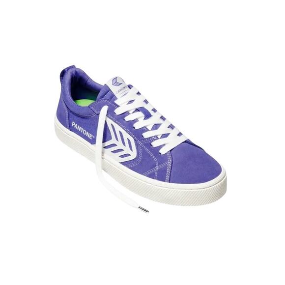 NIB! Cariuma OCA Low Pantone Very Peri Canvas Contrast Thread Sneaker - Size 7 - Picture 1 of 10